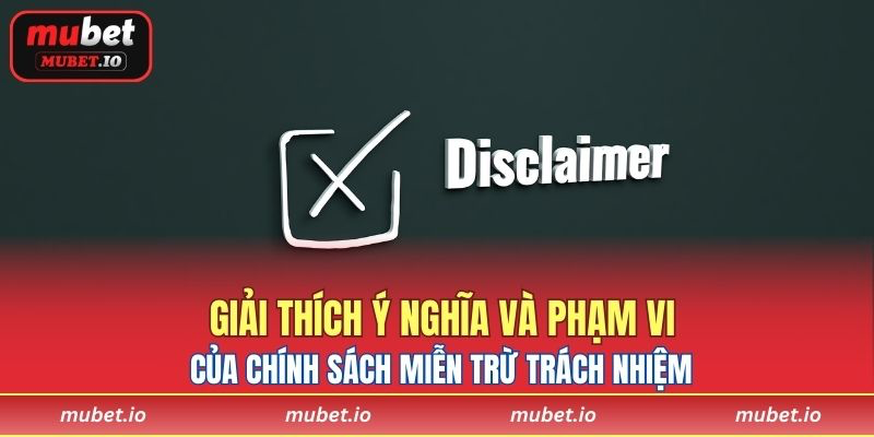 Giải thích ý nghĩa và phạm vi của chính sách miễn trừ trách nhiệm