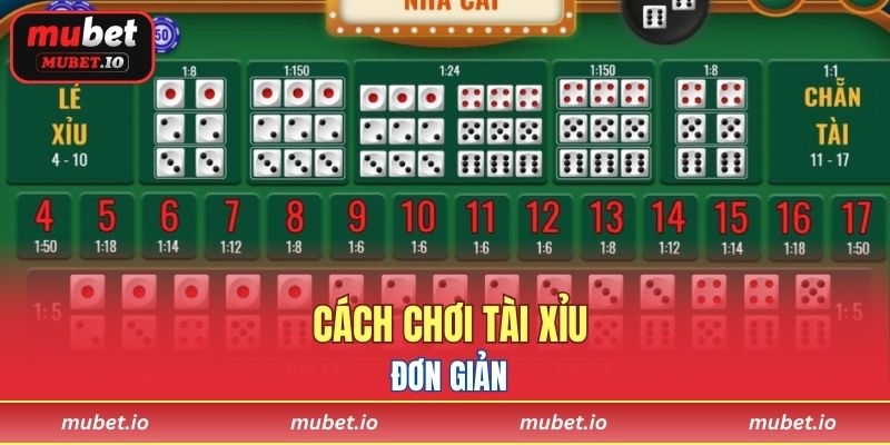 Cách chơi Tài xỉu đơn giản